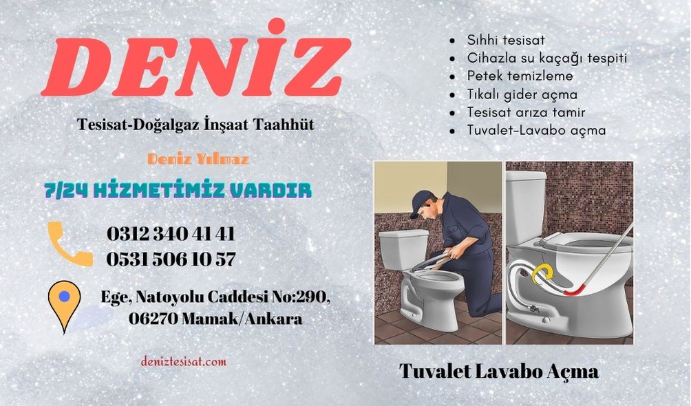 Natayolu-Tuvalet lavabo açma